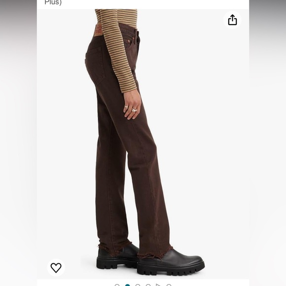 Levi’s 501 original fit in brown - Picture 2 of 6